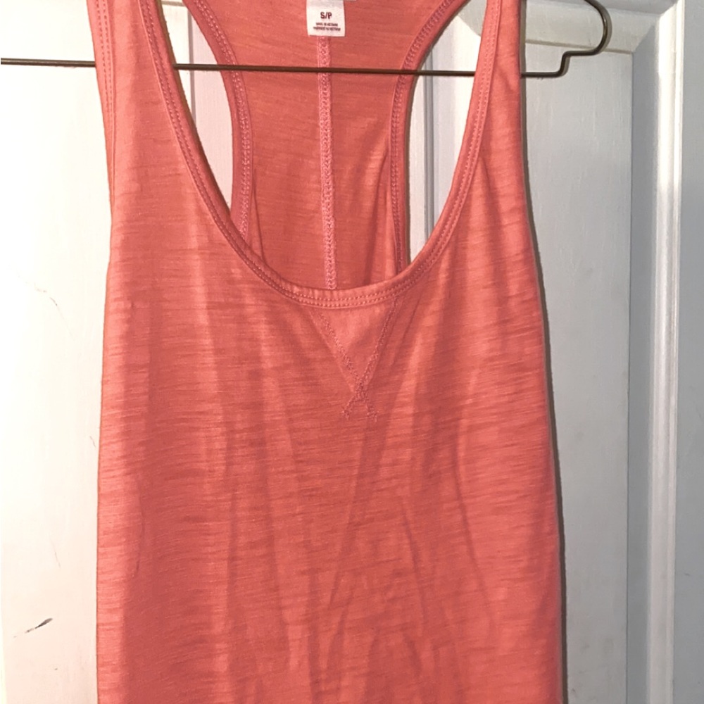 Salmon colored tank